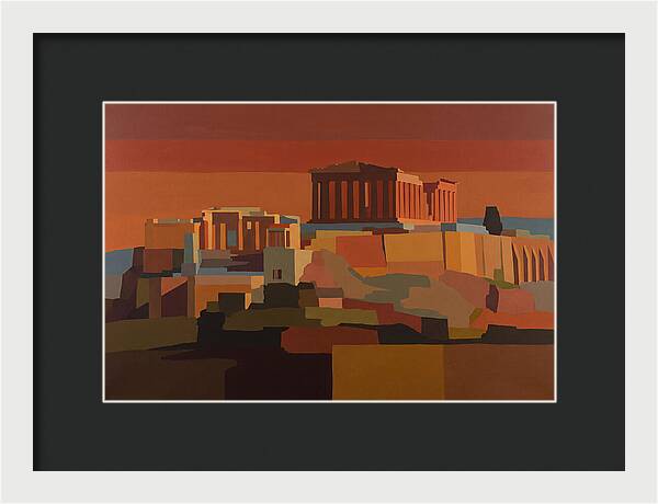 Hilltop Acropolis With Ancient Temple