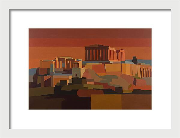 Hilltop Acropolis With Ancient Temple