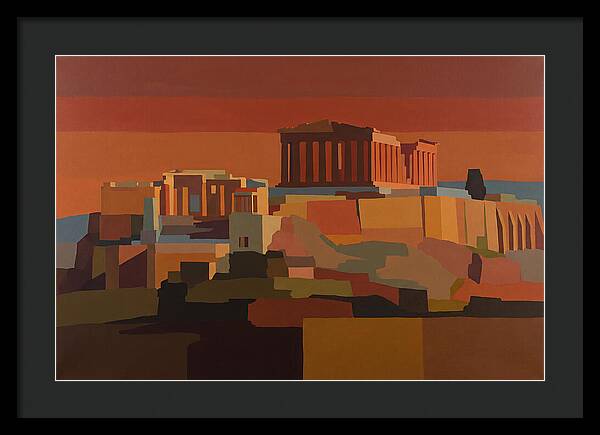 Hilltop Acropolis With Ancient Temple