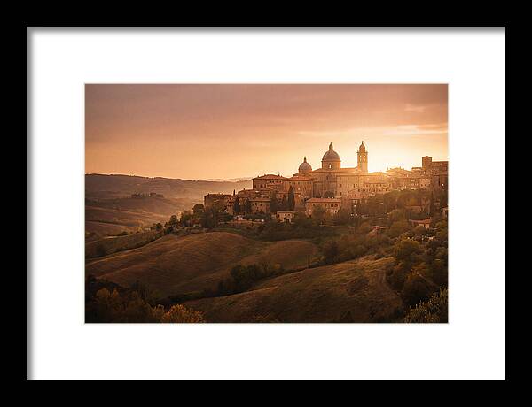Hilltop City View At Sunset