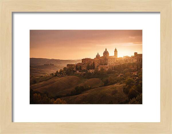 Hilltop City View At Sunset