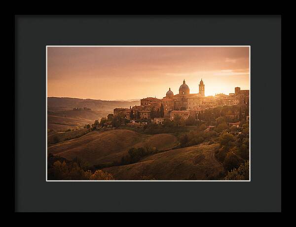 Hilltop City View At Sunset