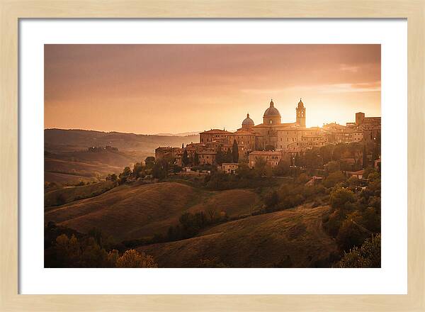 Hilltop City View At Sunset