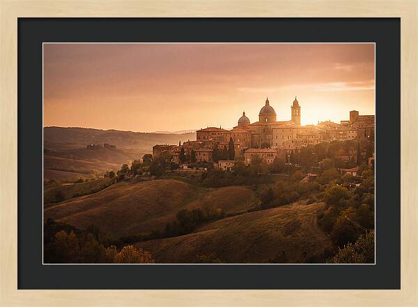 Hilltop City View At Sunset