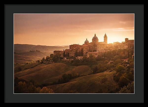 Hilltop City View At Sunset