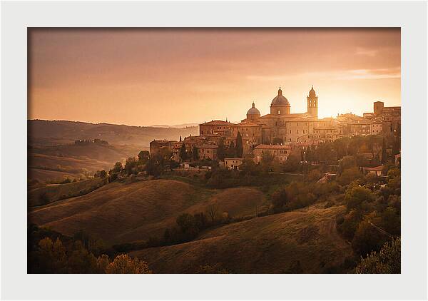 Hilltop City View At Sunset