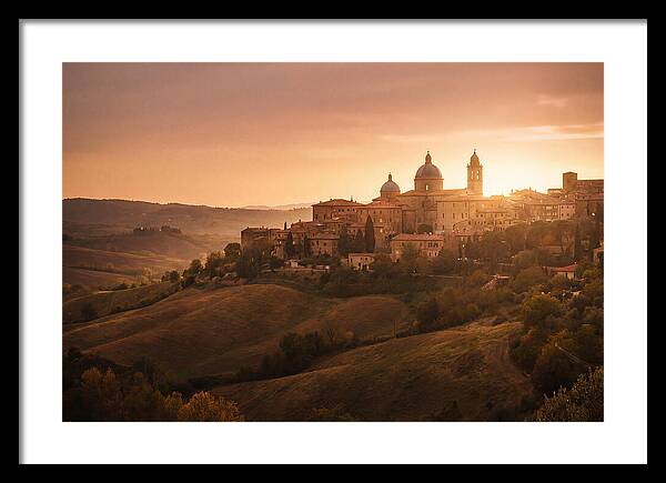 Hilltop City View At Sunset