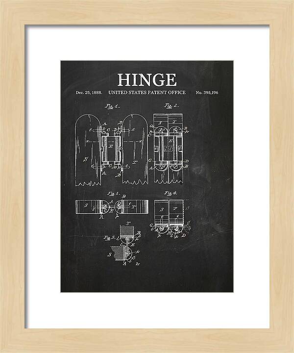 Hinge Chalkboard Patent Us395196a