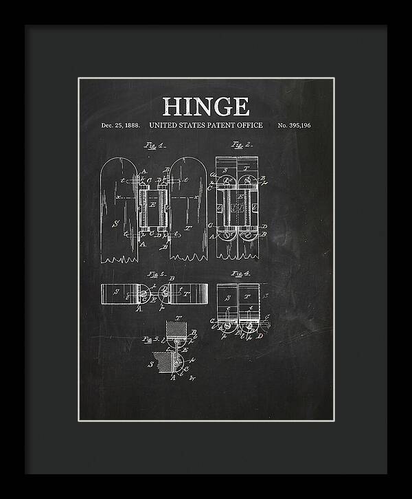 Hinge Chalkboard Patent Us395196a