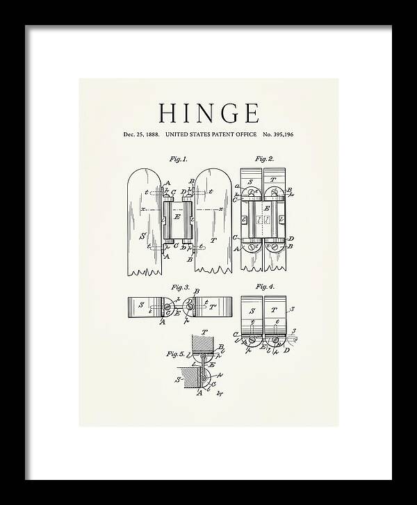 Hinge Minimalist Patent Us395196a