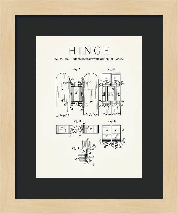 Hinge Minimalist Patent Us395196a