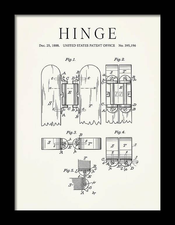 Hinge Minimalist Patent Us395196a