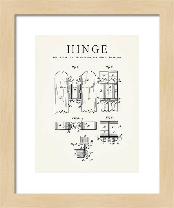 Hinge Minimalist Patent Us395196a