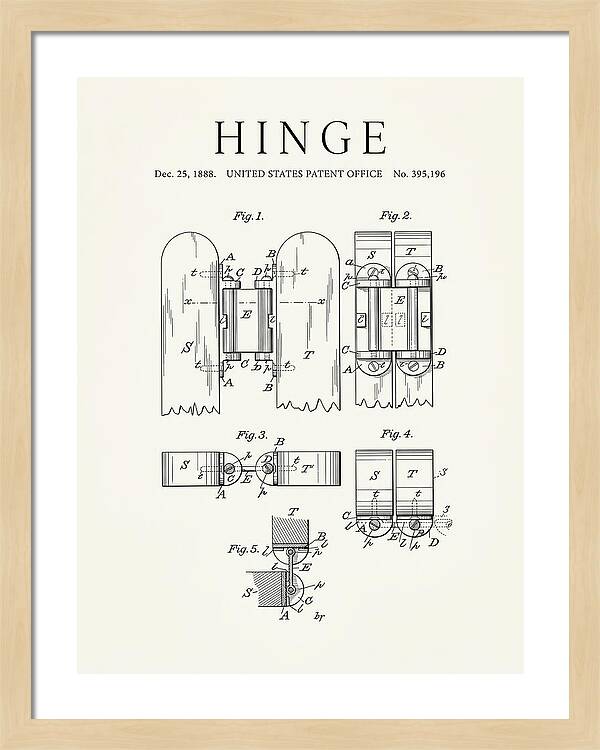 Hinge Minimalist Patent Us395196a