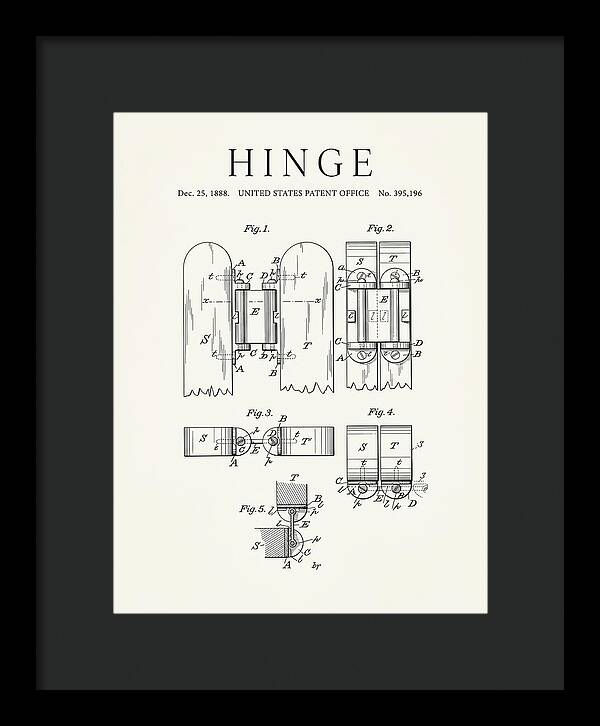 Hinge Minimalist Patent Us395196a
