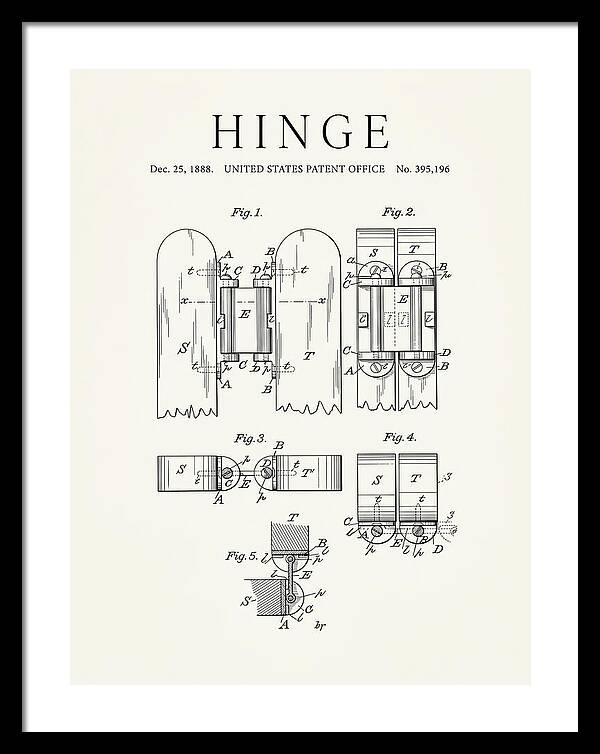 Hinge Minimalist Patent Us395196a