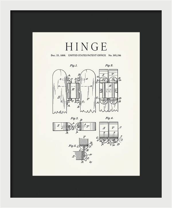Hinge Minimalist Patent Us395196a