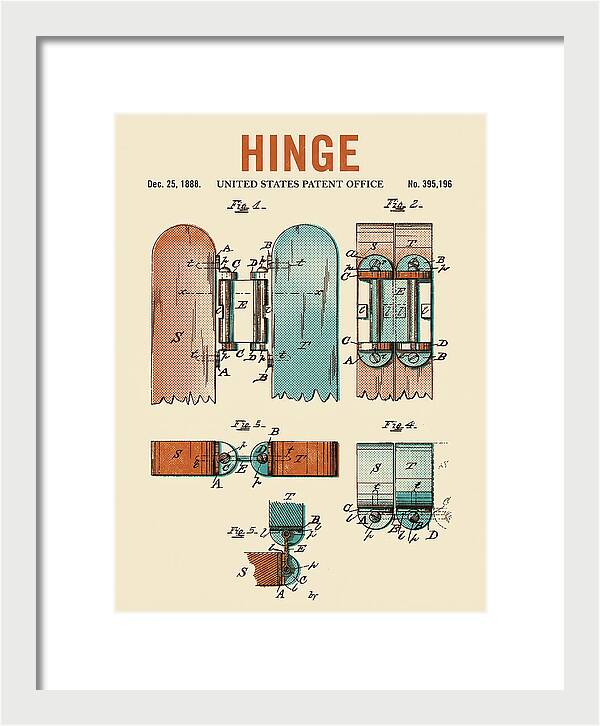 Hinge Retro Patent Us395196a