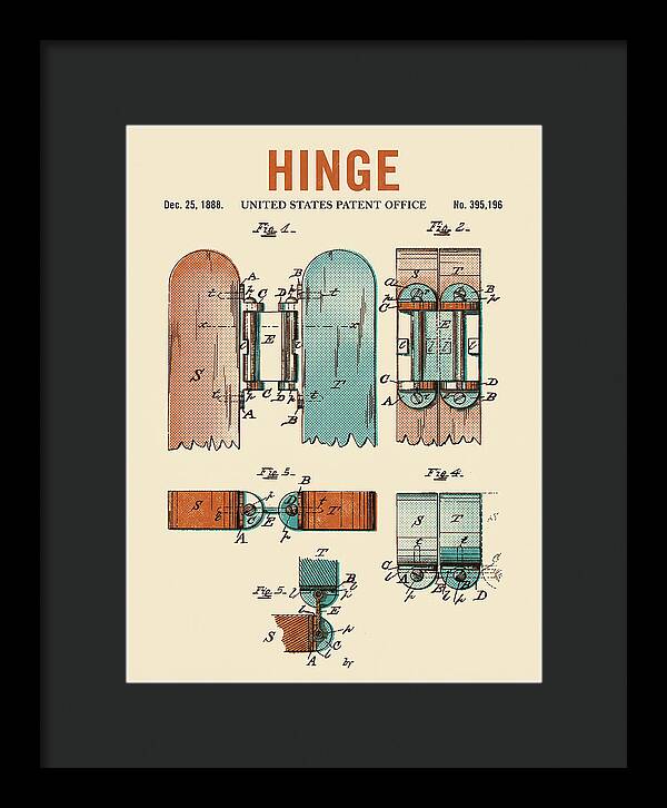 Hinge Retro Patent Us395196a