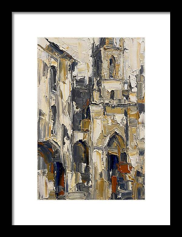 Historic Architecture In Palette Knife