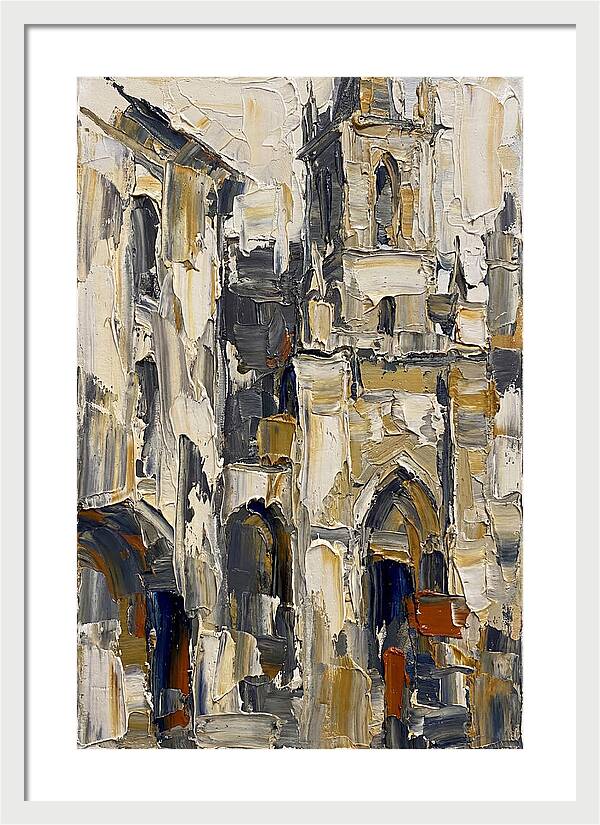 Historic Architecture In Palette Knife