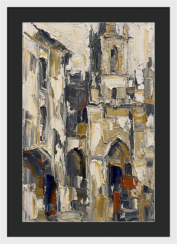 Historic Architecture In Palette Knife