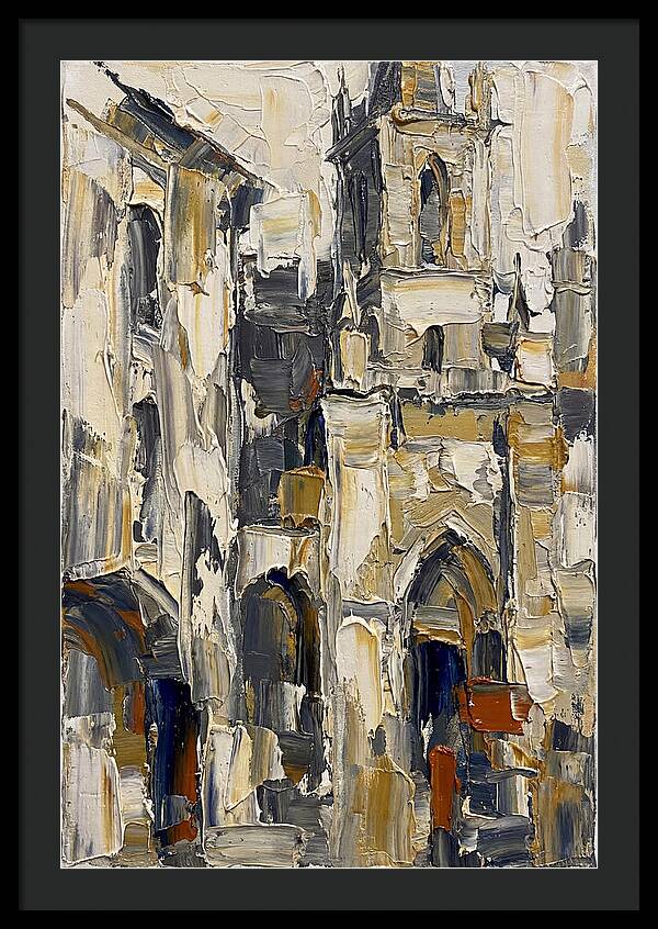 Historic Architecture In Palette Knife
