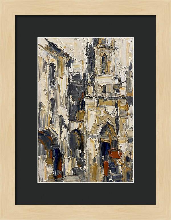 Historic Architecture In Palette Knife