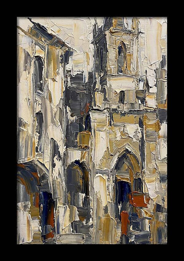 Historic Architecture In Palette Knife