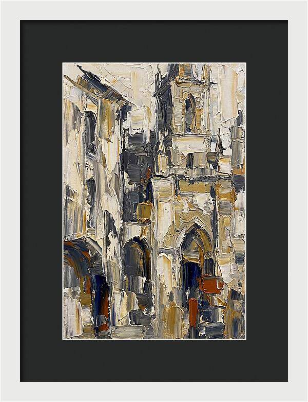 Historic Architecture In Palette Knife