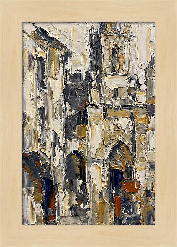 Historic Architecture In Palette Knife