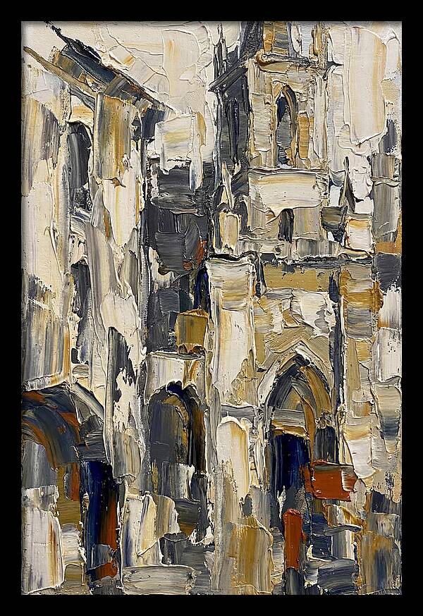 Historic Architecture In Palette Knife