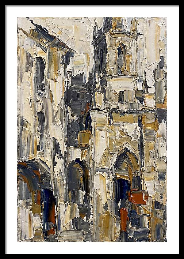 Historic Architecture In Palette Knife