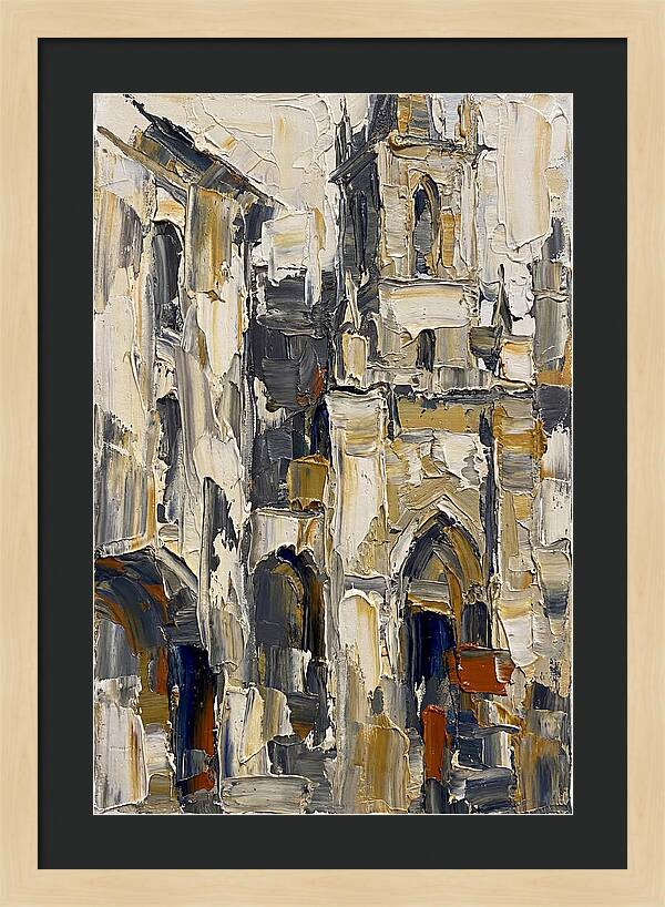 Historic Architecture In Palette Knife