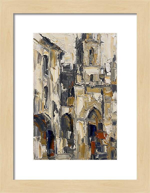 Historic Architecture In Palette Knife