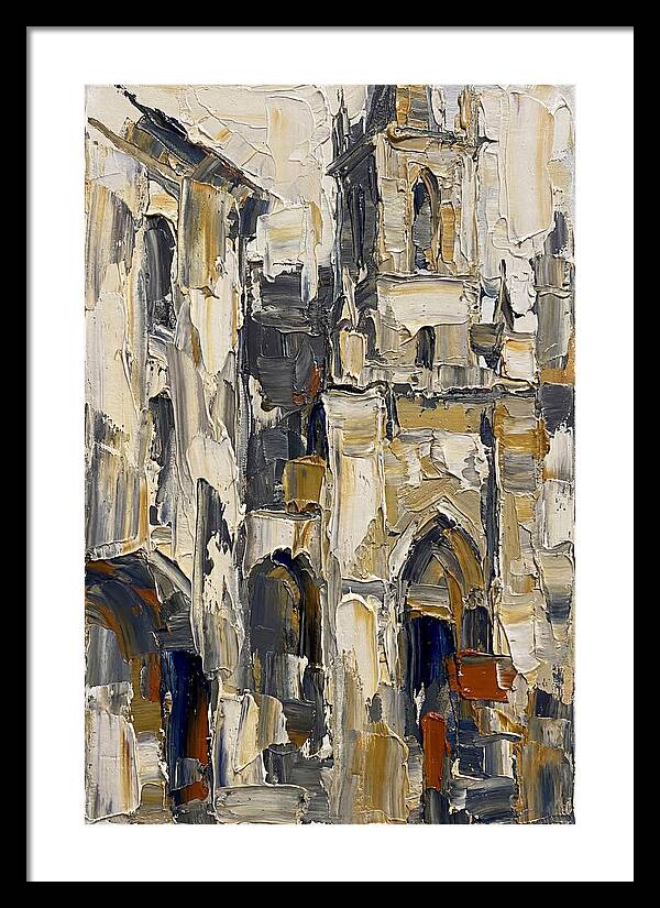 Historic Architecture In Palette Knife