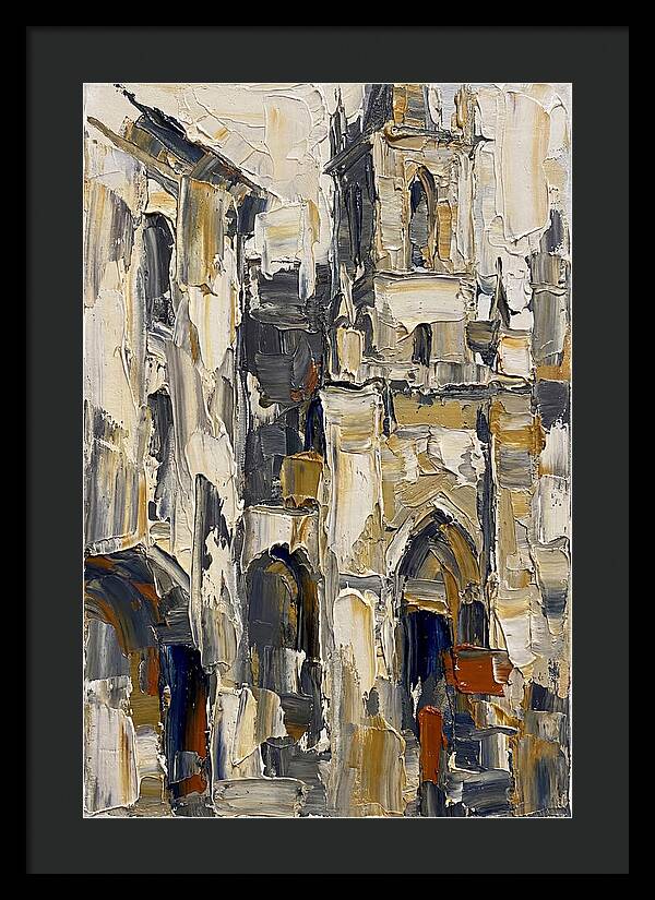 Historic Architecture In Palette Knife