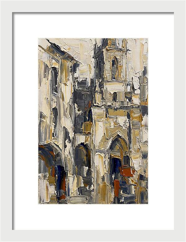 Historic Architecture In Palette Knife