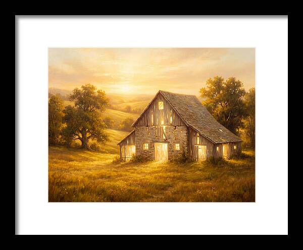 Historic Barn At Dusk