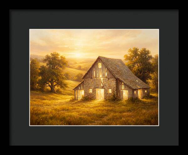 Historic Barn At Dusk