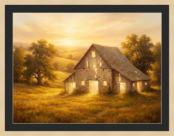 Historic Barn At Dusk