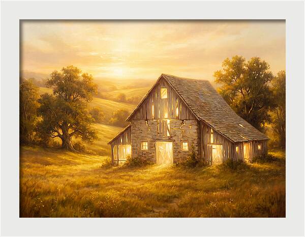 Historic Barn At Dusk