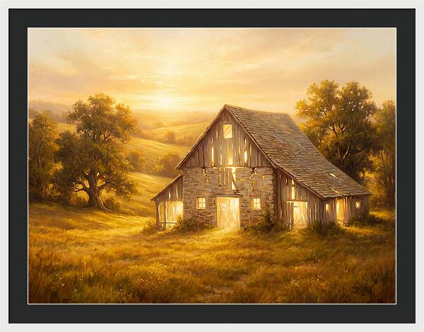 Historic Barn At Dusk