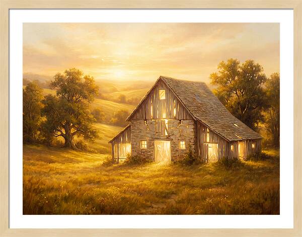 Historic Barn At Dusk