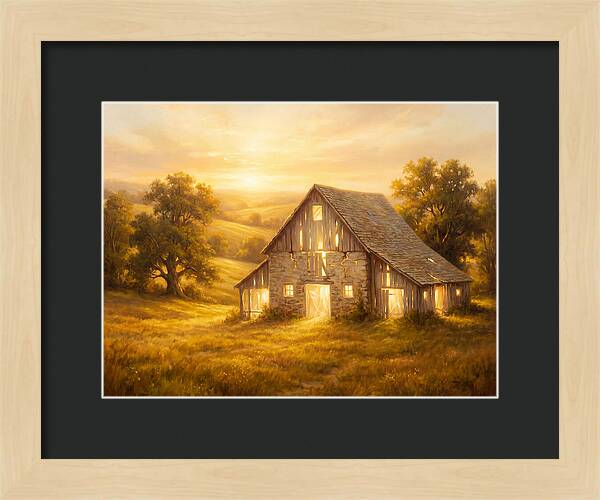 Historic Barn At Dusk