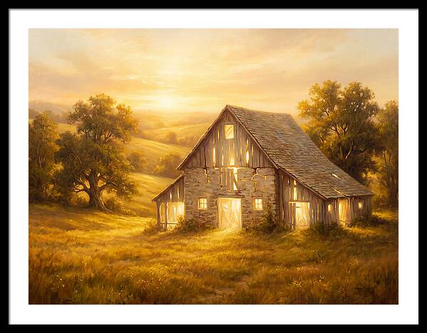 Historic Barn At Dusk