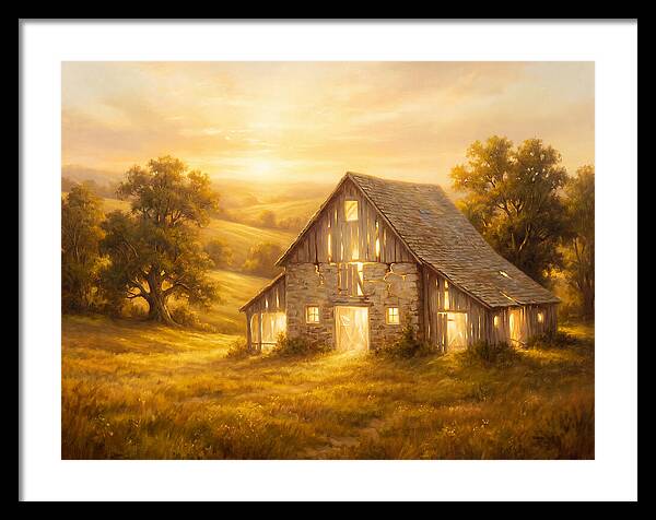 Historic Barn At Dusk