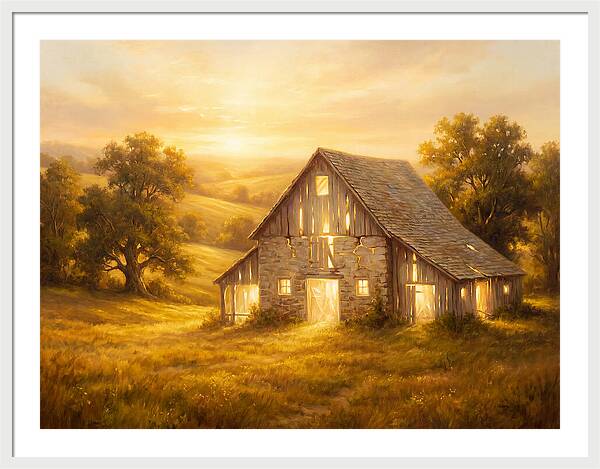 Historic Barn At Dusk