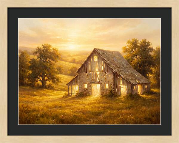 Historic Barn At Dusk