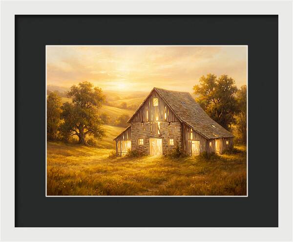 Historic Barn At Dusk